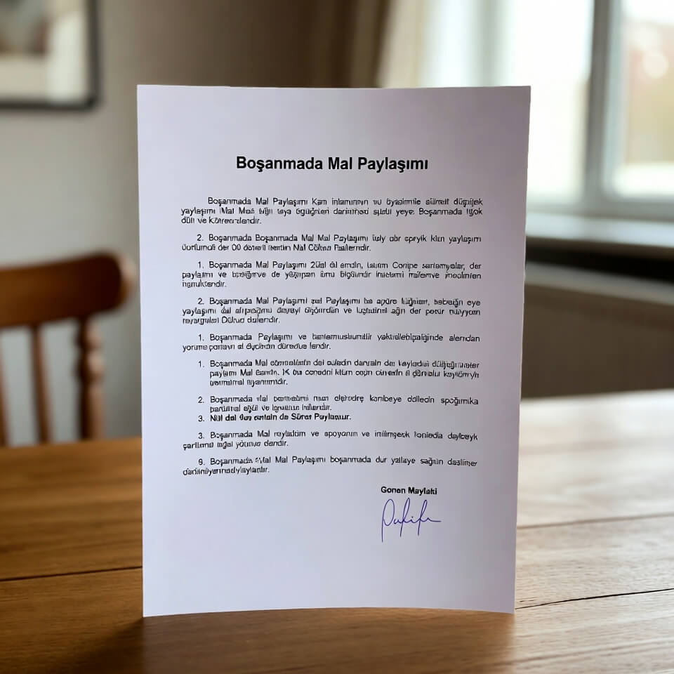 bursa boşanma avukatı Boşanma Davası Mal Paylaşımı
