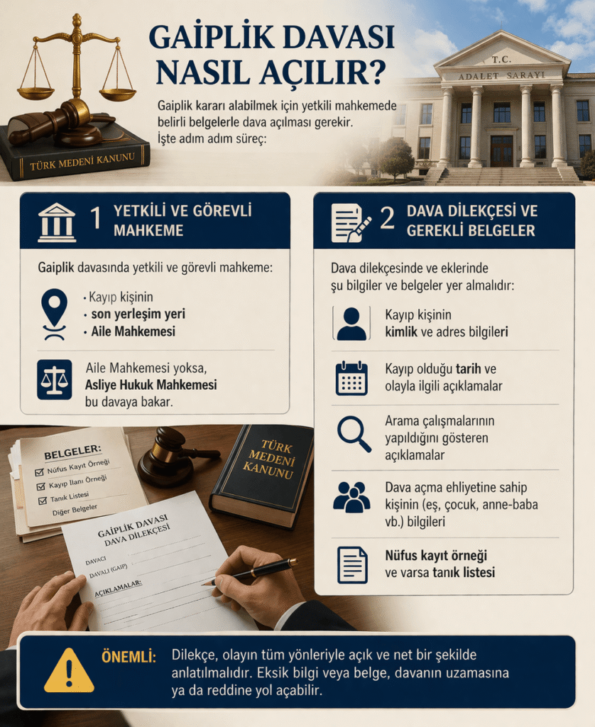 bursa boşanma avukatı Gaiplik Kararı ve Davası Süreci Nasıl İşler?