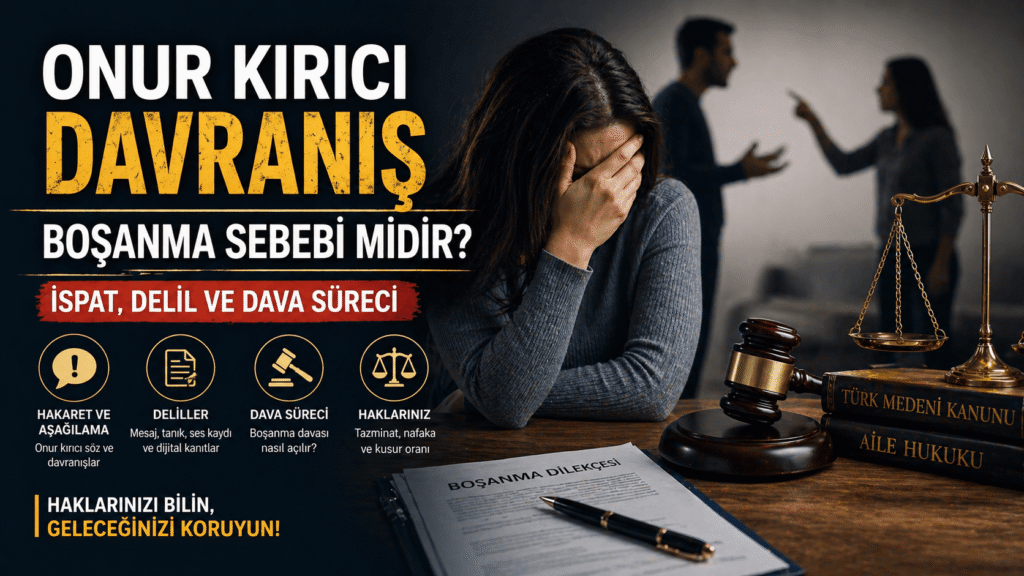 bursa boşanma avukatı Onur Kırıcı Davranış Boşanma Sebebi midir?