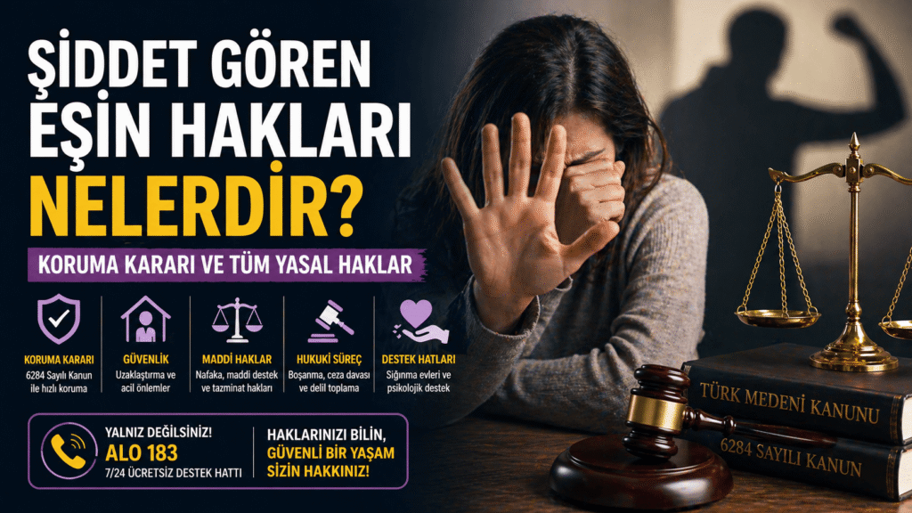 bursa boşanma avukatı Şiddet Gören Eşin Hakları Nelerdir?