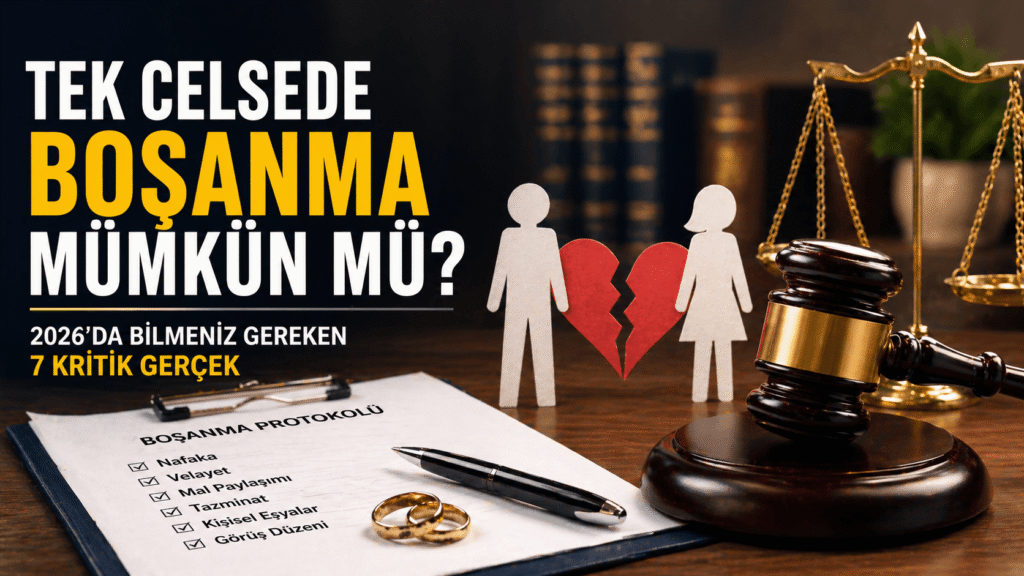 bursa boşanma avukatı Tek Celsede Boşanma Mümkün mü?